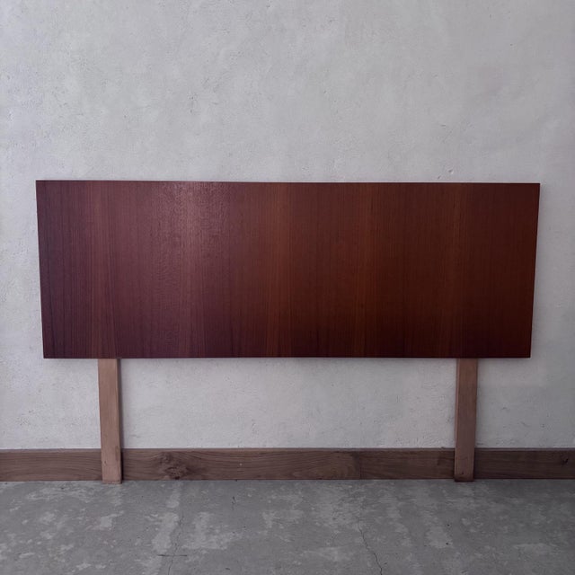 Vintage Headboard in Teak For Sale - Image 6 of 6