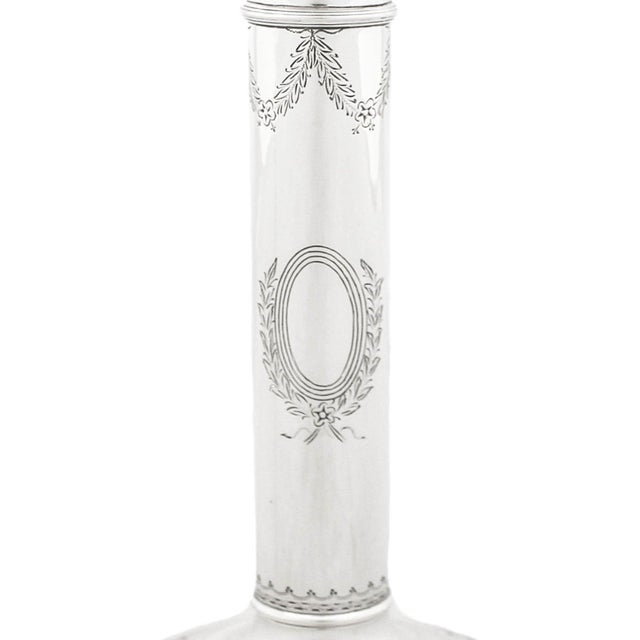 1930s William Durgin Sterling Silver Candlesticks - A Pair For Sale - Image 4 of 7