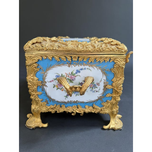 19th Century Porcelain and Gilt Bronze Casket, France For Sale - Image 17 of 18