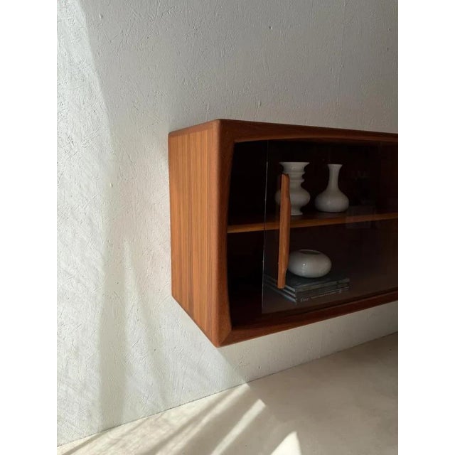 Danish Teak Wall Cabinet, 1960s For Sale - Image 10 of 18