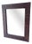 Vintage Wicker Framed Wall Mirror For Sale