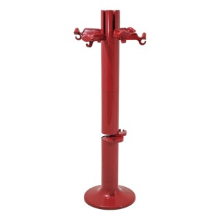 Red Plastic Planta Italia Model Coat Hanger by Giancarlo Piretti for Anonima Castelli, 1972 For Sale