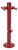 Red Plastic Planta Italia Model Coat Hanger by Giancarlo Piretti for Anonima Castelli, 1972 For Sale