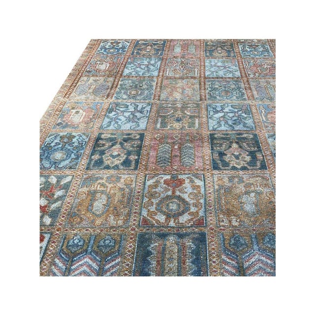 Exact Size: 5'4" x 10'0" Color: Multi Age: Old Materials: Wool Construction: Hand Knotted