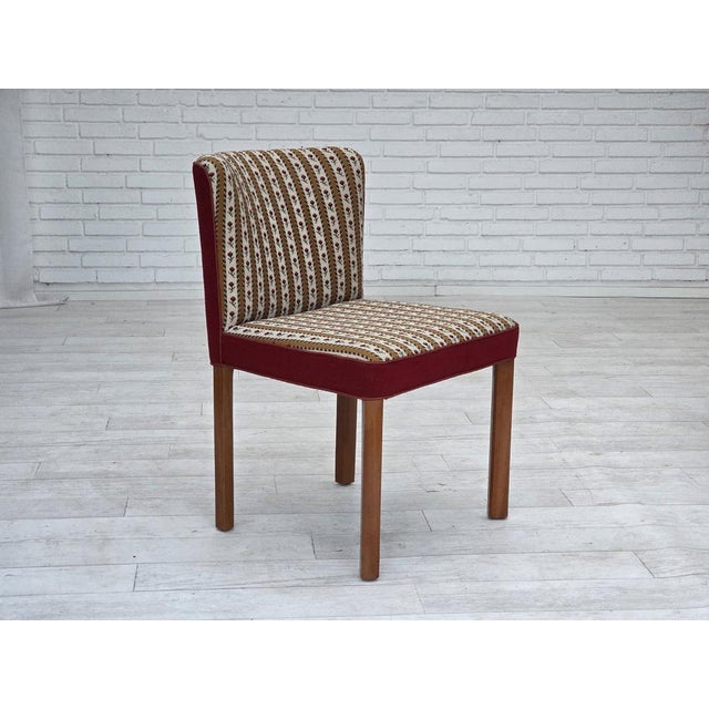 Set of Danish Easy Chairs in Woven Wool, 1960s For Sale - Image 6 of 17