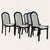 Set of Six Italian Postmodern Dining Chairs – Black Lacquer and Solid Wood, 1980s For Sale - Image 10 of 18