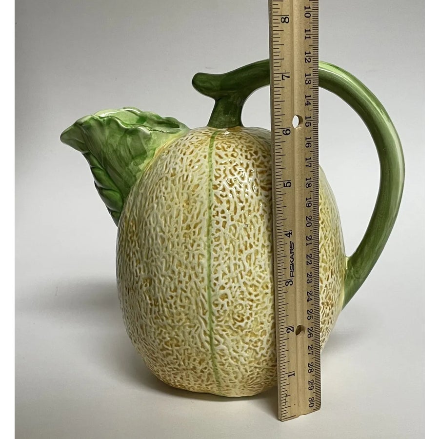 Vintage the Haldon Group Cantaloupe Melon Pitcher | Chairish