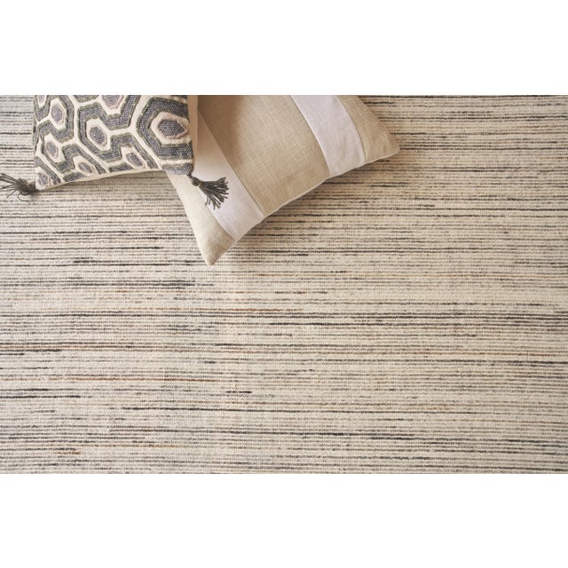 Exquisite Rugs Carmen Handmade PET Yarn Ivory/Gray Rug-6'X9' For Sale In Los Angeles - Image 6 of 7