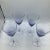 Vintage Tall Blue Fade Crystal Wine/Water Glasses- Set of 4 For Sale - Image 12 of 13