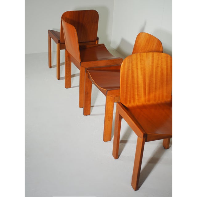 Dining Chairs by Afra and Tobia Scarpa for Molteni, Italy, 1970s, Set of 4 For Sale - Image 9 of 18