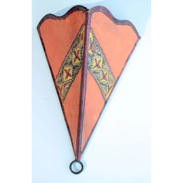 Parchment North African Tribal Art Wall Sconce Chairish