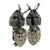 1980s French Louis XVI Bronze Charcoal Sconces / Wall Lamps -Pair For Sale