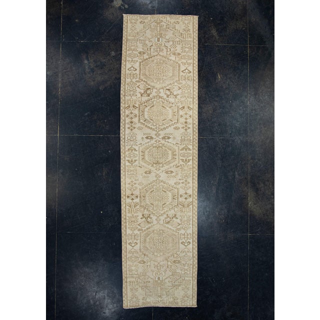 Taupe Turkish Vintage Anatolian Runner Rug 2'5" x 9'2" #17641 For Sale - Image 8 of 8