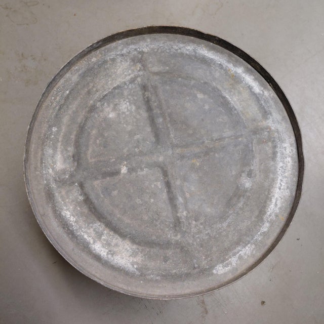 Vintage Belgian Galvanized Dolly Tub Planter For Sale In New York - Image 6 of 7