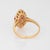 1980s 80s Portuguese Ruby Diamond Ring 19k Yellow Gold Cocktail Sz 10.5 Fine Jewelry For Sale - Image 5 of 6