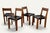 Vintage S24 Chairs in Elm and Black Leather by Pierre Chapo, 1970, Set of 4 For Sale - Image 14 of 18