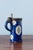 Antique Blue Floral Pewter-Mounted Beer Stein from Brussels Faience, 1800s For Sale - Image 4 of 12