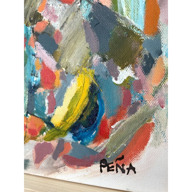 2020s Framed Abstract Acrylic on Canvas by Francisco Peña For Sale - Image 5 of 8