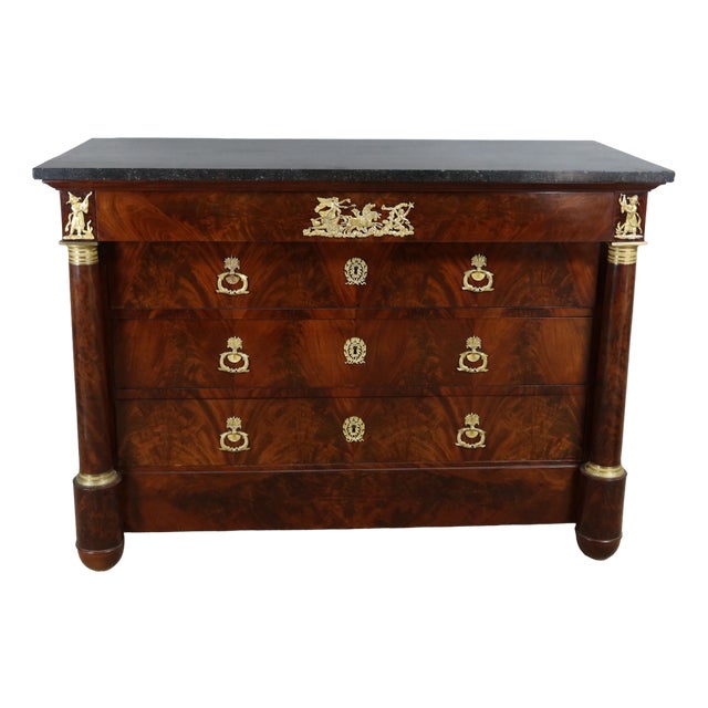 Empire Commode in Wood For Sale