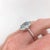 Blue 4.3ct Aquamarine Ring With Earth Mined Diamonds: Solid 14k Gold, Oval 12x9mm For Sale - Image 8 of 8