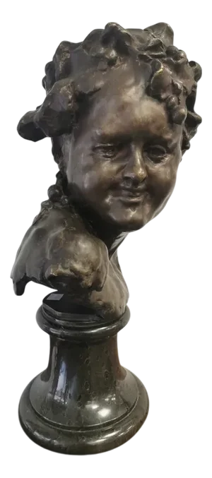 Sculpture Head of Bacchus, 20th Century, Bronze