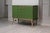 Wood Green Glass Bar Cabinet with Brass Frame from Justfurnituress SRL For Sale - Image 7 of 15