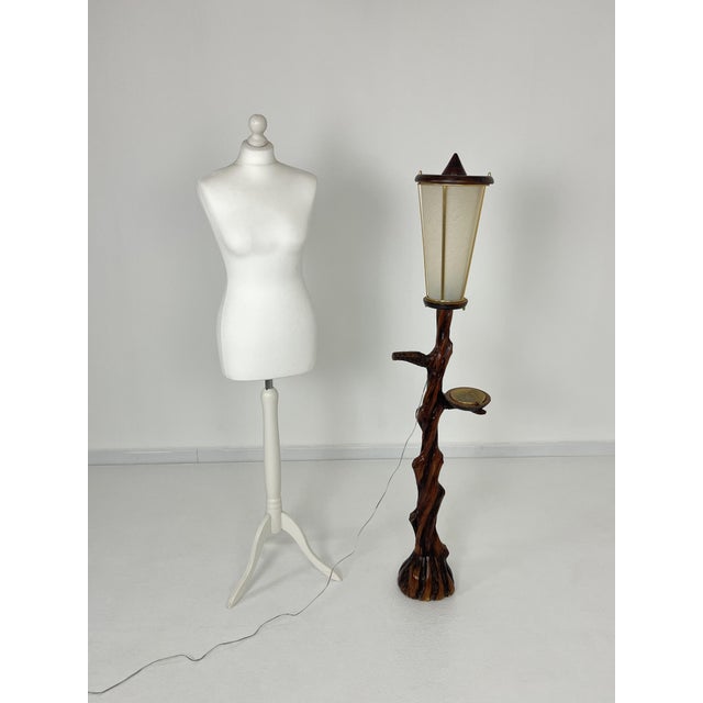 Mid-Century Modern Floor Lamp in the style of Aldo Tura, 1950s For Sale - Image 3 of 11