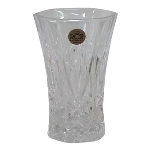 Rcr Royal Crystal Rock Crystal Vase Italy Vase