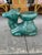 Such an unusual “baby” camel garden stool from color to size! Great for stacking books or adding that pop of color....