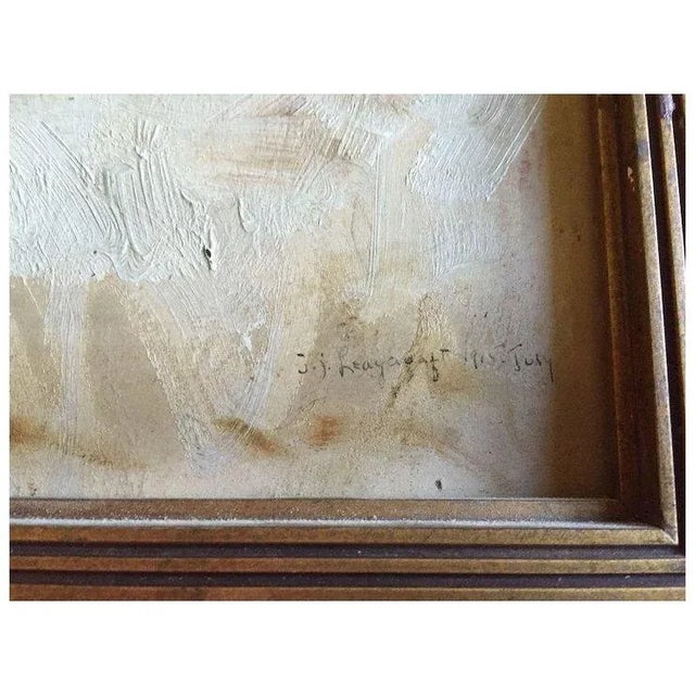 Early 20th Century Julia Searing Leaycraft (1885 - 1960) Woodstock New York Colony Oil Painting Portrait of a Baby Boy Signed & Dated 1915 For Sale - Image 4 of 9