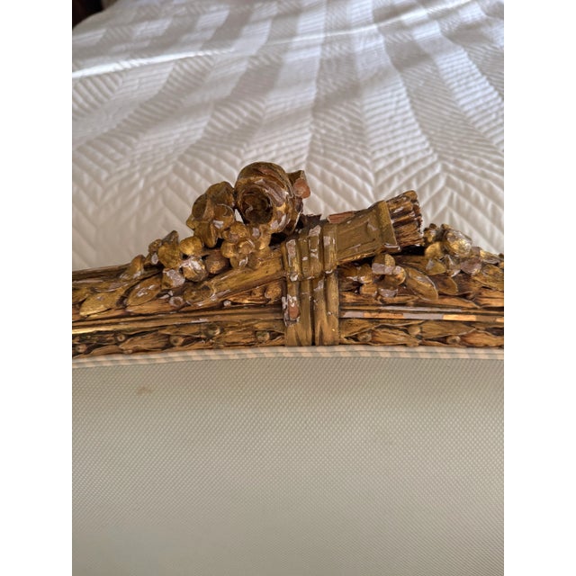 Blue Late 19th Century Antique French Loveseat Louis XV Style For Sale - Image 8 of 13