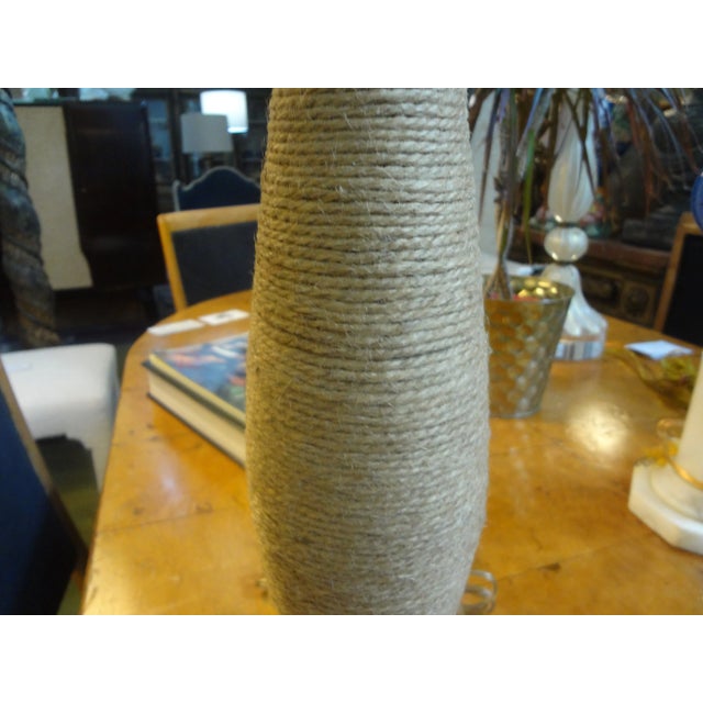 Adrien Audoux and Frida Minet French Rope Table Lamp by Audoux & Minet For Sale - Image 4 of 10