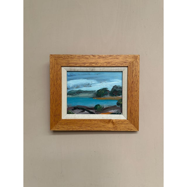 Göran Brunius, Coastal Landscape, 1960s, Oil on Panel, Framed For Sale - Image 13 of 15