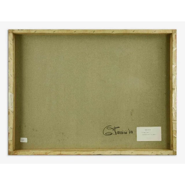 Taurus is a contemporary artwork realized by Genny Puccini in 1973. Acrylic on canvas. Signed and dated by the artist on...