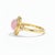 Rose Quartz Ring with Topazes. Rose Quartz and Topaz Vintage inspired Ring. A striking vintage-inspired statement ring...