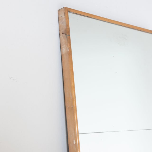 1960s Floor Mirror with Wooden Frame, 1960s For Sale - Image 5 of 9
