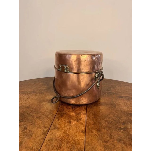 Antique George III Copper Cooking Pot, 1770 For Sale - Image 4 of 7