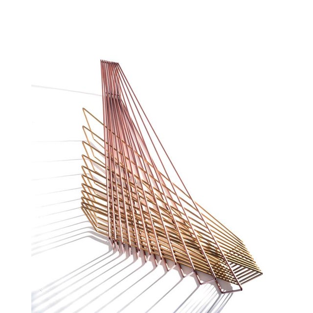 Affinity Coffee Table in Brass and Copper by Orfeo Studio For Sale - Image 4 of 10