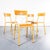 Vintage French Mustard Stella Stacking Dining Chairs, 1950s, Set of 6 For Sale - Image 3 of 12