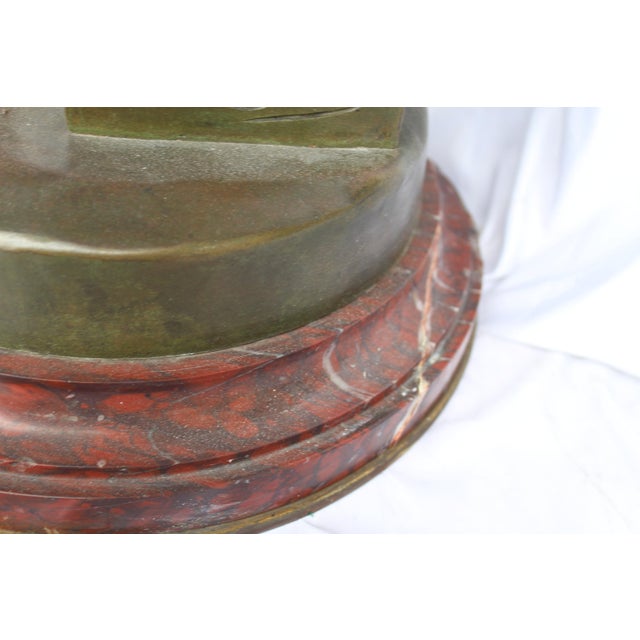 Bronze Sculpture Double Figure Antique Signed F Sanzel Large For Sale In Los Angeles - Image 6 of 18