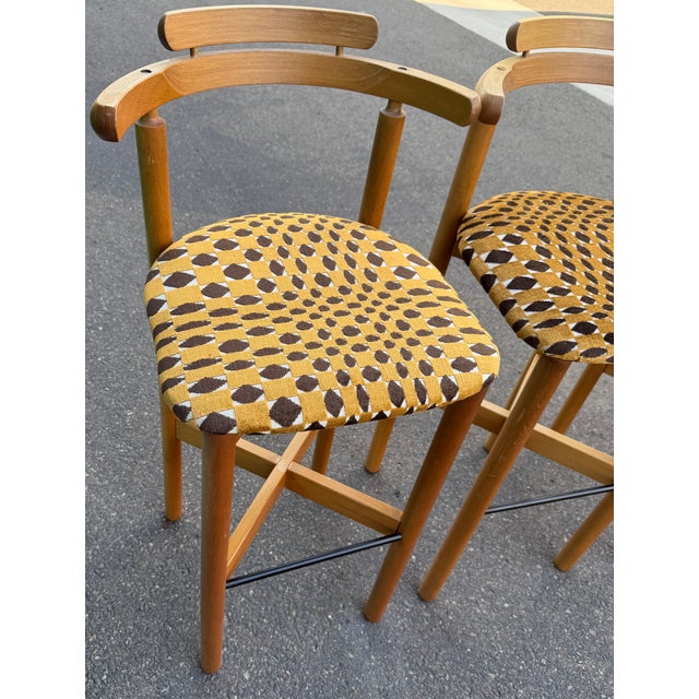 Sienna Mid 20th Century Danish Teak Gangso Mobler Bar Stools For Sale - Image 8 of 12