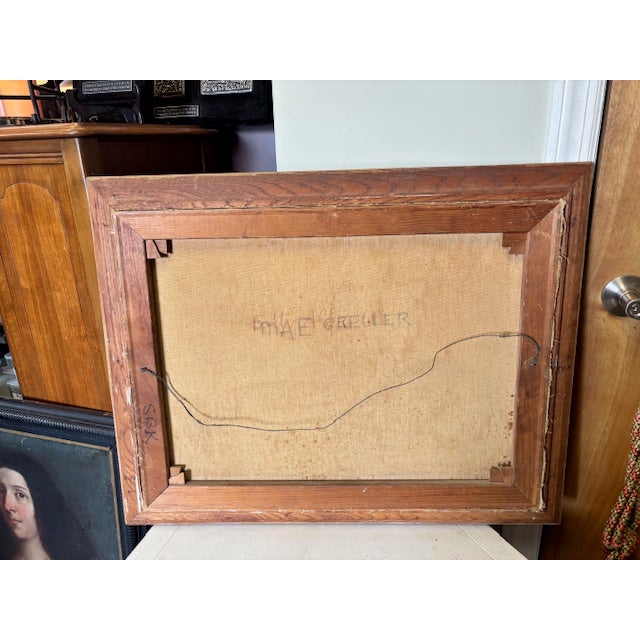 1970s Original Vintage Landscape Acrylic Painting For Sale - Image 5 of 10