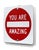 Contemporary You Are Amazing v - Original Inspirational Pop Art Steel Sign Wall Sculpture by Scott Froschauer For Sale - Image 3 of 9
