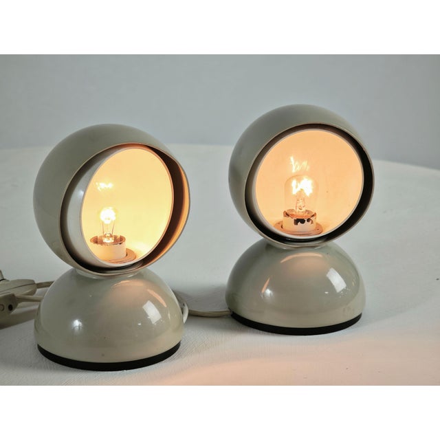 1960s Eclisse Italia Table Lamps by Vico Magistretti for Artemide, 1965, Set of 2 For Sale - Image 5 of 18