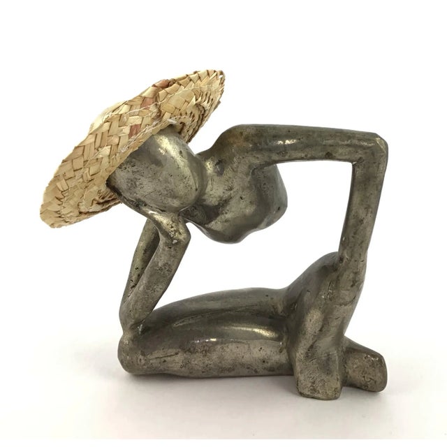 “Man in Mid Air” Modern Metal Artisanal Sculpture For Sale - Image 12 of 12