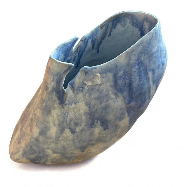 Brutalist Mid-Century Shoe-Shaped Studio Pottery Vase by Averil Ainley For Sale - Image 3 of 5