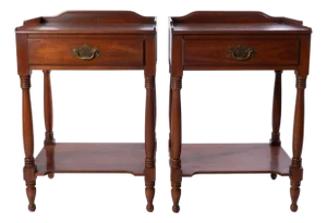 Mid 20th Century Pair of Henkel Harris Cherry Nightstands