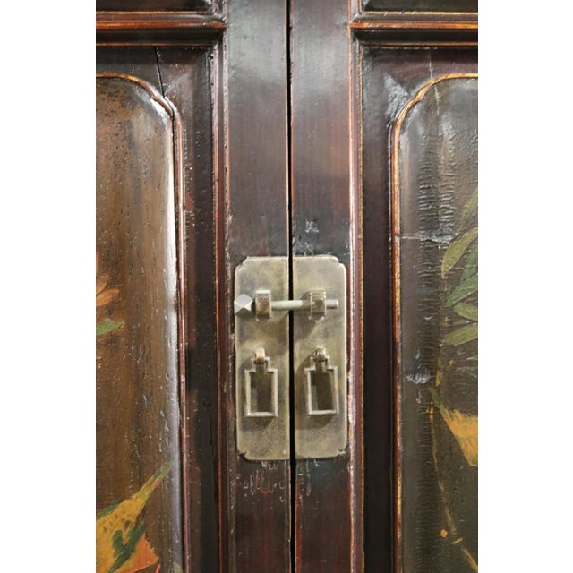 Brown Late 19th Century Painted Cabinet From Tianjin Province For Sale - Image 8 of 12