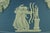 Neoclassical Cachepot Vase in Blue Jasperware with Classical Scenes from Wedgwood, Staffordshire, England, 1920s For Sale - Image 14 of 18