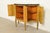 Italian Neoclassical Paint Decorated Demilune Console or Bar Cabinet For Sale In South Bend - Image 6 of 14